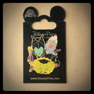 Disney TokyoSea Prize Pin NEW Maleficent & Ursula